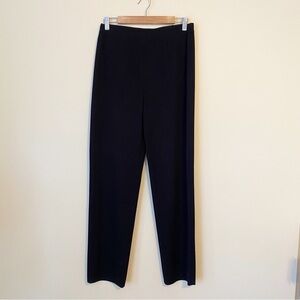 Misook Knit Pull On Black Pants - Medium
